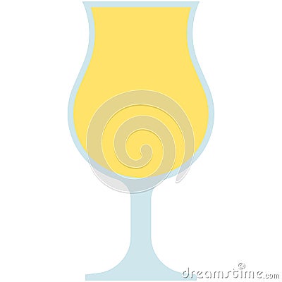 Poco Grande glass icon, cocktail glass name related vector Vector Illustration