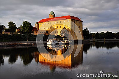 Podebrady chateau Stock Photo