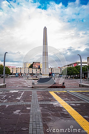 Obeslik at the Republic Square, Trg Republika in Podrgorica, Montenegro Editorial Stock Photo