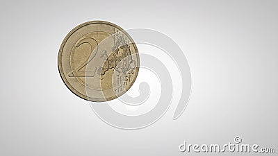 Podrzucać euro monetę ilustracja wektor Podrzucać euro monetę ilustracja wektor