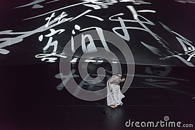 Poet Rong Ruo-The art of calligraphy-Act 3: Deep in love Editorial Stock Photo