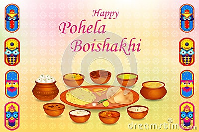 Pohela Boishakh festival celebrated as Happy New Year in India and Bangladesh Stock Photo