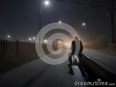 This poignant image encapsulates the unsettling reality faced by many, emphasizing the need for awareness Stock Photo