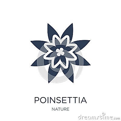 Poinsettia icon. Trendy flat vector Poinsettia icon on white background from nature collection Vector Illustration