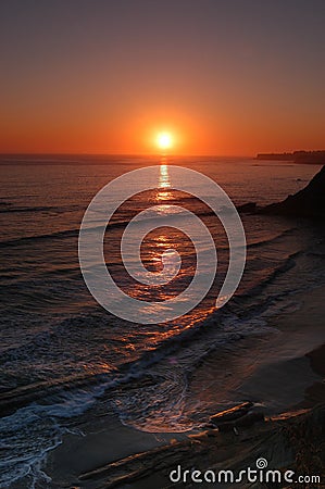 Point Arena, Sunset Stock Photo