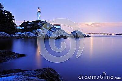 Point atkinson lighthouse, west Vancouver Stock Photo