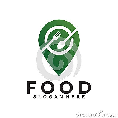 Point food logo vector design template Vector Illustration