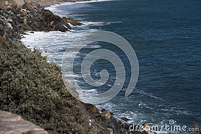 Point Magu Coastline Oxnard California Stock Photo