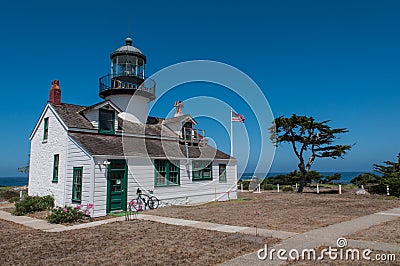 Point Pinos Historic Lighthouse Stock Photo