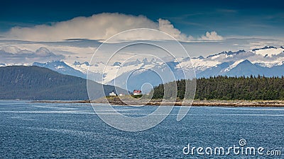 Point Retreat Lighthouse Stock Photo