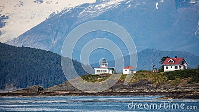 Point Retreat Lighthouse Stock Photo