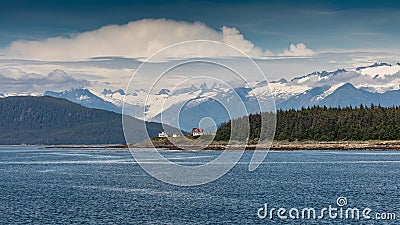 Point Retreat Lighthouse Stock Photo