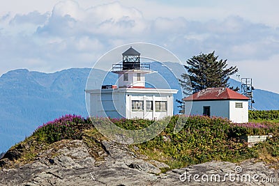 Point Retreat Lighthouse Stock Photo