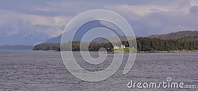 Point Retreat Lighthouse Stock Photo