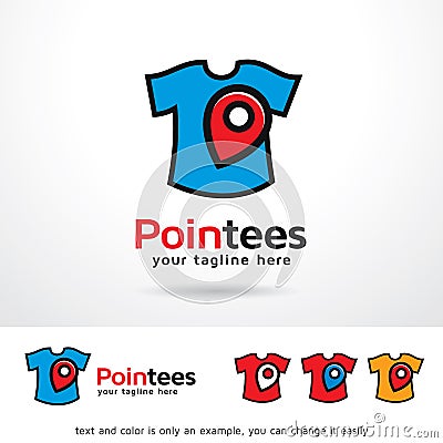 Point Tees Clothing Logo Template Design Vector Vector Illustration