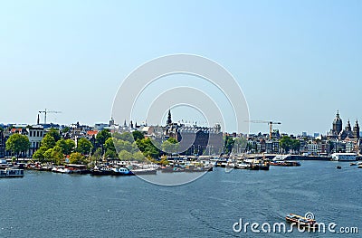 Point of View on Amsterdam Stock Photo