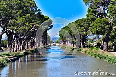 Canal du Midi, France Stock Photo