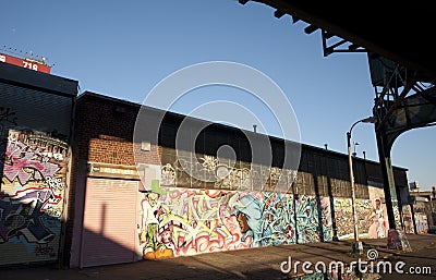 5 Point z is a cultural landmark for hip-hop in Queens Editorial Stock Photo
