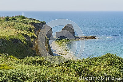 The pointe du Hoc Stock Photo