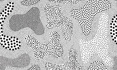 Pointillism art pattern vector background Vector Illustration