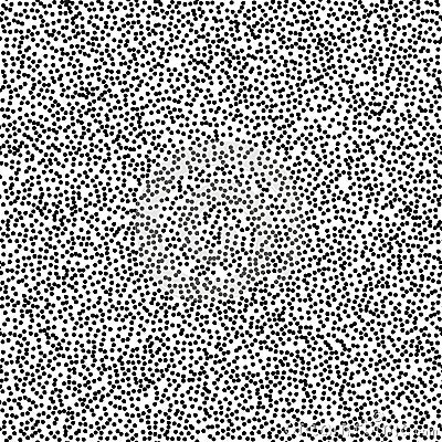 Pointillism middle density seamless dots pattern. Abstract monochrome halftone. Just drop to swatches and enjoy EPS 10 Vector Illustration