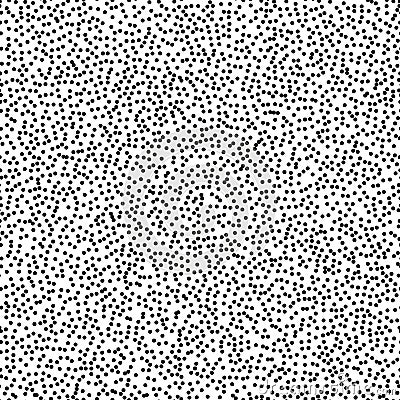 Pointillism middle density seamless dots pattern. Abstract monochrome halftone. Just drop to swatches and enjoy EPS 10 Vector Illustration