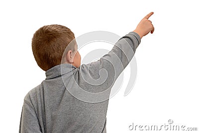 Pointing Stock Photo