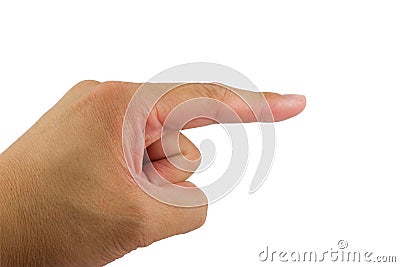 Pointing Finger Stock Photo