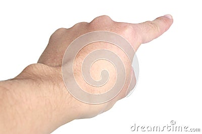 Pointing Finger Stock Photo