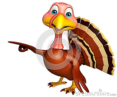 Pointing Turkey cartoon character Cartoon Illustration