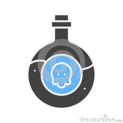 Poison icon vector image. Vector Illustration