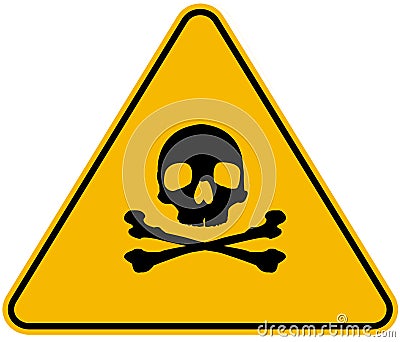 Poison sign Cartoon Illustration