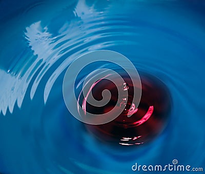 Poison water drop Stock Photo