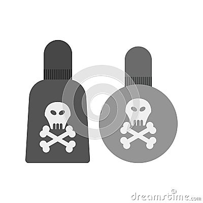 Poisonous Chemicals Vector Illustration