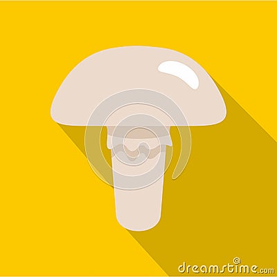 Poisonous mushroom icon, flat style Vector Illustration