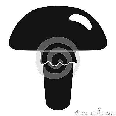 Poisonous mushroom icon, simple style Vector Illustration