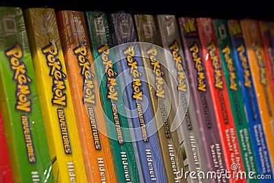 Pokemon comic books Editorial Stock Photo