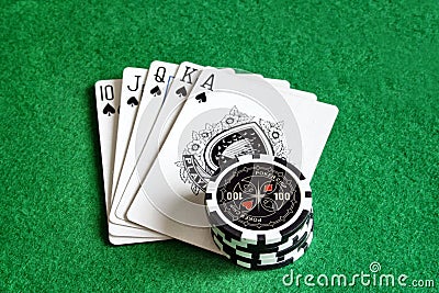 Poker Stock Photo