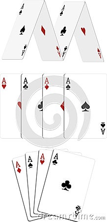 Poker aces Vector Illustration