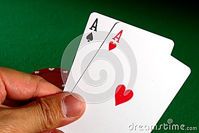 Poker Aces Stock Photo