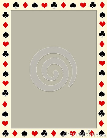 Poker border / frame Vector Illustration