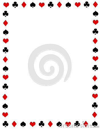 Poker border / frame Vector Illustration