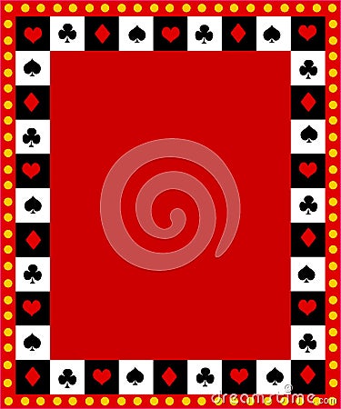 Poker border / frame Vector Illustration