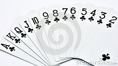 Poker card plays Stock Photo