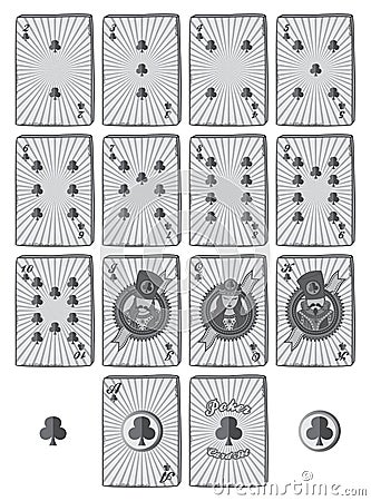 Poker card suit theme Vector Illustration