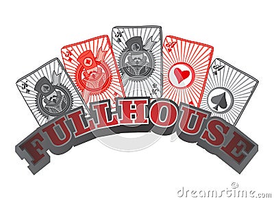 Poker card suit theme Vector Illustration