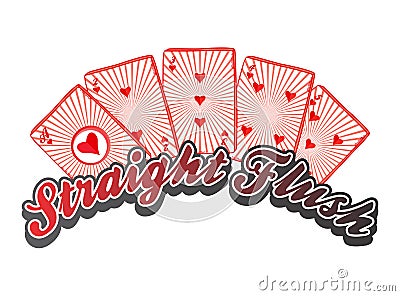 Poker card suit theme Vector Illustration