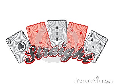 Poker card suit theme Vector Illustration