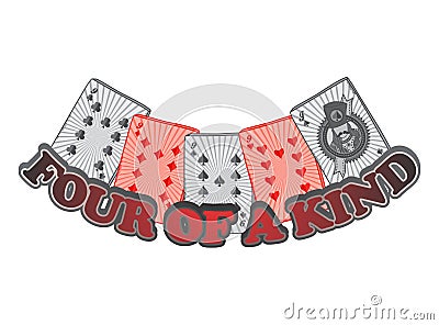 Poker card suit theme Vector Illustration