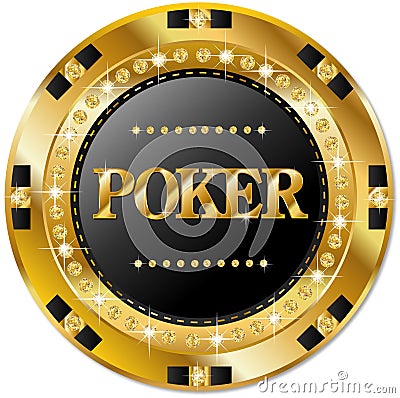 Poker chip Stock Photo